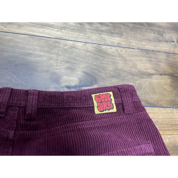 Empyre Relaxed Baggy Corduroy Pants Men’s 32 Burgundy Skateboard Y2K Hip Hop - Picture 8 of 11